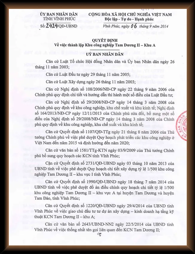 QĐ số 2096/QĐ-TT ngày 20/10/2014